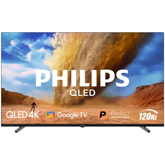 PHILIPS 65PUT8530/10 4K QLED 120 Hz Google TV 164 cm (65"), P5 Picture Engine procesor, Amazon Alexa and Google asistent, Wi-Fi Miracast, Dolby Vision i Dolby Atmos