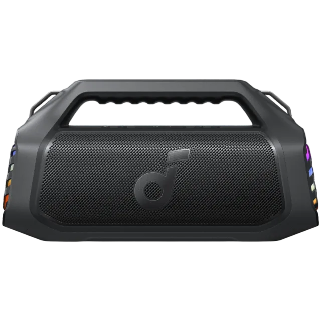 Anker, soundcore Boom 2 Plus Black Speaker, 140W, 20-Hour Playtime, 30W Fast Recharging, BassUp 2.0, 103dB Loud Sound, BT 6.0, Waterproof (IPX7) Floatable