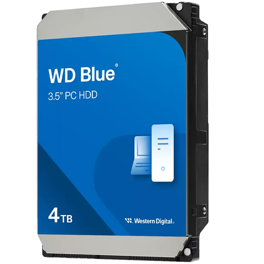 HDD Desktop WD Blue (3.5'', 4TB, 128MB, 5400 RPM, SATA 6 Gb/s)