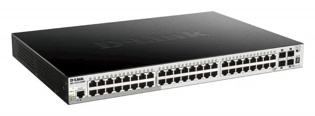 Switch Dlink  DGS-1210-52MP 48 x Gigabit BASE-T PoE , 4 x Gigabit GbE/SFP