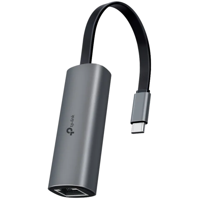 TP-Link USB 3.0 Type-C to 2.5 Gigabit Ethernet Network Adapter,  1xUSB 3.0 Type-C Connector, 1x2.5 Gigabit Ethernet Port, Foldable and Portable Design, Plug and Play in Windows(7/8/8.1/10/11), Mac OS