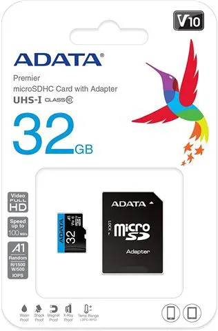 MEM SD MICRO 32GB Premier A1 + ADP AD