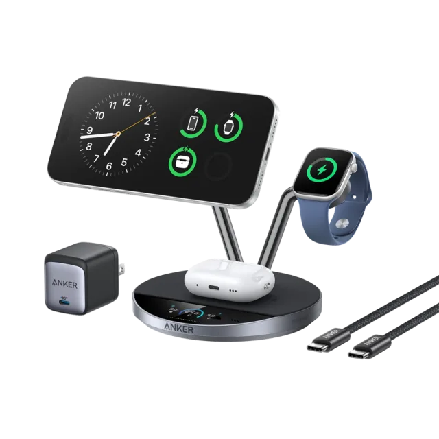 Anker Prime Wireless Charging Station(3-in-1, MagGo, AirCool, dock Stand)