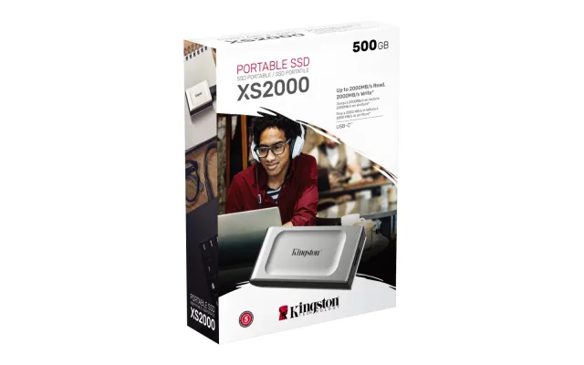 Kingston Ext SSD 500GB USB-CXS2000, R/W:2000/2000MBs