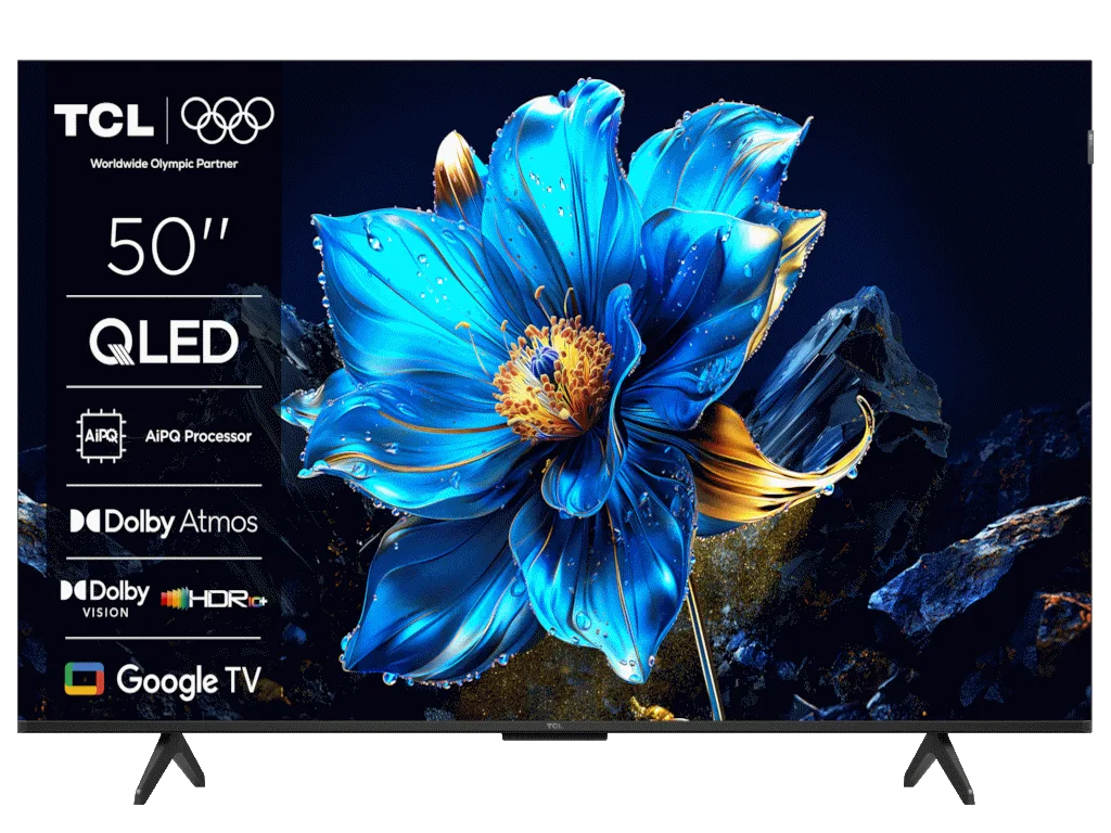 TCL 50"P7K 4K QLED TV 60HzGoogle TV; HDR multi-format;HVA Panel; Game Master; Dolby Atmos;