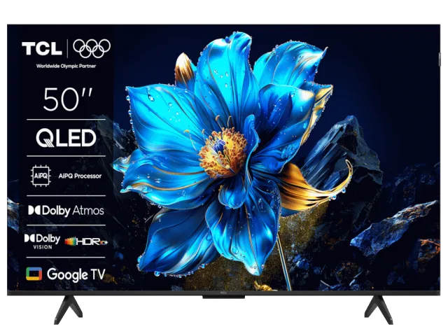 TCL 50"P7K 4K QLED TV 60HzGoogle TV; HDR multi-format;HVA Panel; Game Master; Dolby Atmos;