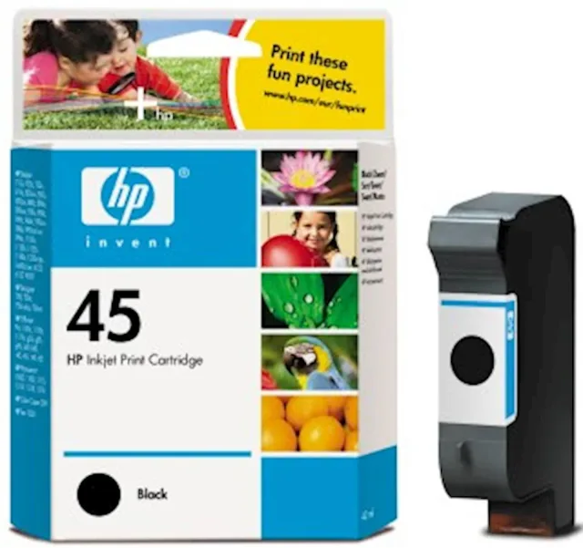 HP Tinta 51645AE Black 45 A000341