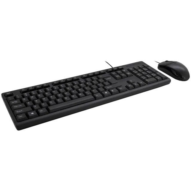 Inter-tech Tastatura i Miš Set, AC KB-101SC, Žičana,  BOS-HRV-SLV-SRB
