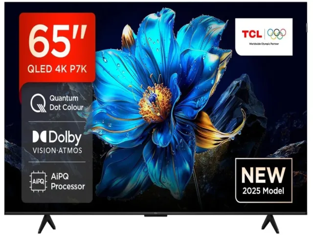 TCL 65"P7K 4K QLED TV 60HzGoogle TV; HDR multi-format;HVA Panel; Game Master; Dolby Atmos;
