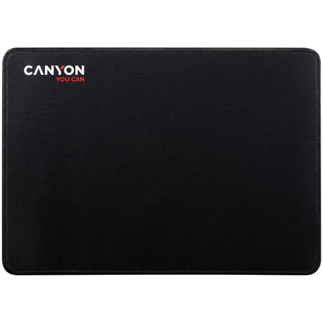 CANYON MP-4, Mouse pad,350X250X3MM,Multipandex,fully black with our logo (non gaming),blister cardboard
