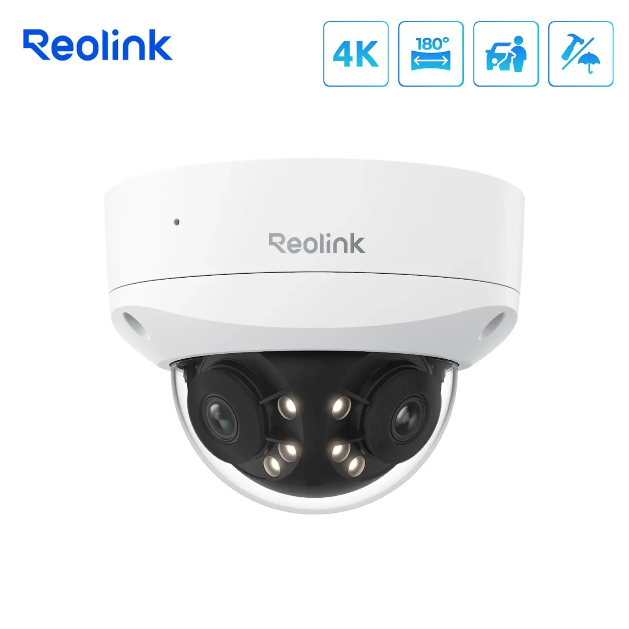 Reolink IP Kamera Duo serija P737 POE, 8MP, 4K, IK10 otporna, 180° pogledom, Noćni vid