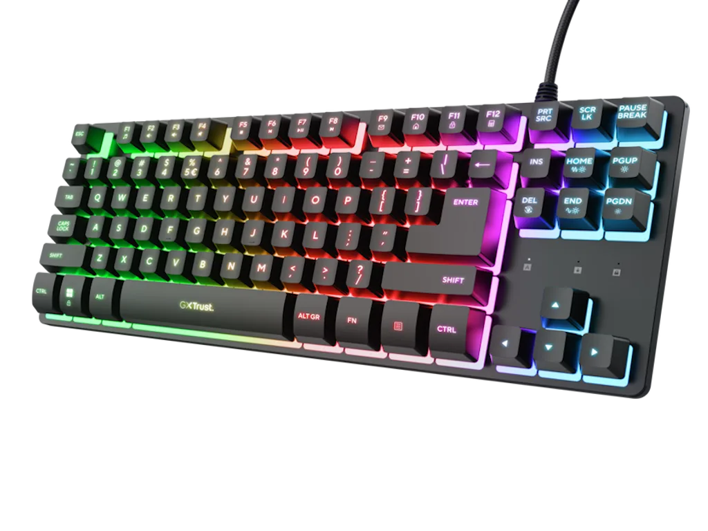 Trust GXT833 THADO TKL Illuminated Keyboard, Black
