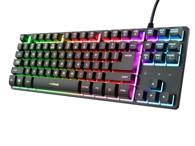 Trust GXT833 THADO TKL Illuminated Keyboard, Black