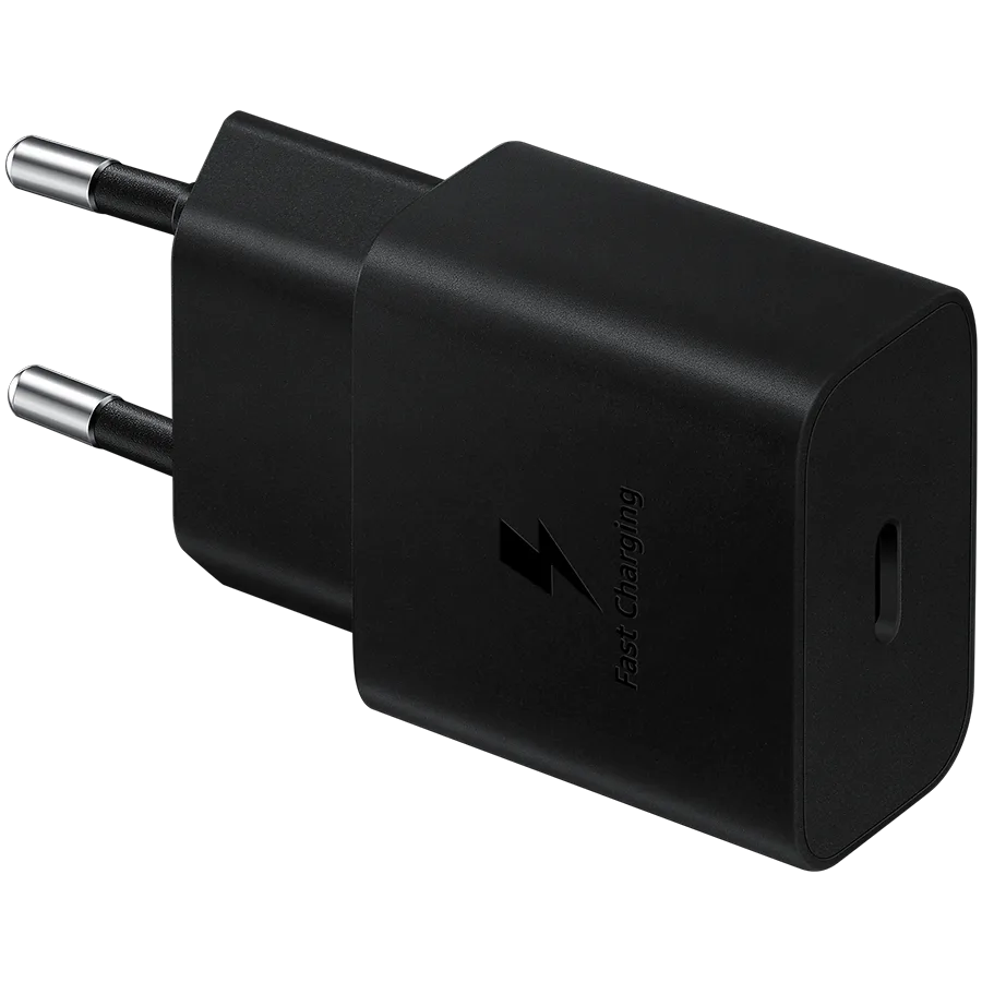 Samsung 15W Fast Charging USB-C Wall Charger Black (cable included)