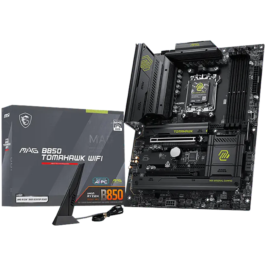 MSI MAG B850 TOMAHAWK MAX WIFI, Socket AM5, 4x DDR5, WiFi7