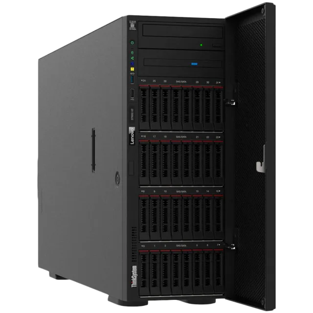 LenovoThinkSystem ST650 V2,Intel Xeon Silver 43108(12C,120W,2.1GHz),TruDDR4 2933MHz(2Rx41.2V) RDIMM,RAID 9350-8i,1100W Power Supply