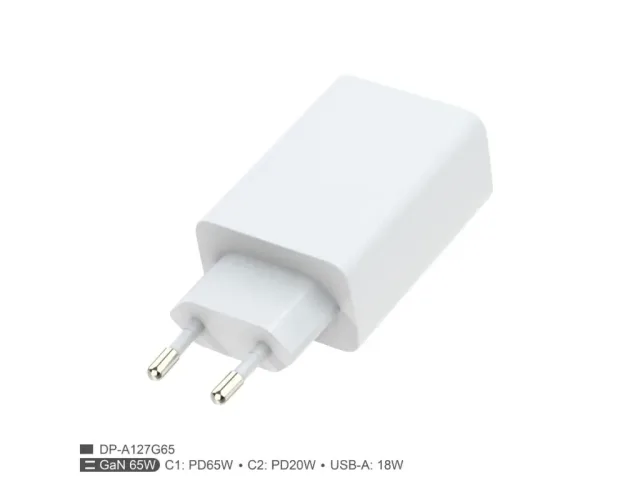Zidni punjac FULMOVA GAN  65WZa tablete, laptope i telefone