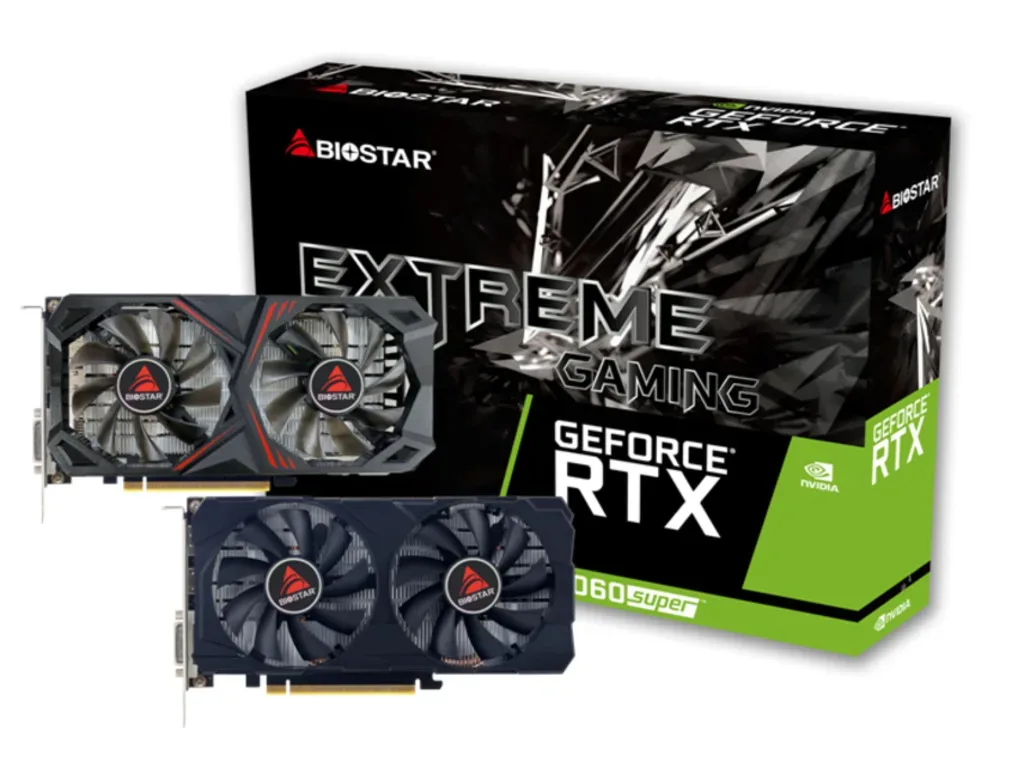 BIOSTAR VGA 2060 Super 8GB 8GB GDDR6, 256-bit, 1x DVI, 1x DP, 1x HDMI