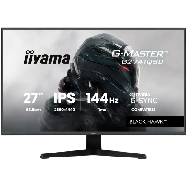 27 IPS Gaming, G-Master Black Hawk, G-SYNC Compatible, 2560x1440 144Hz, HDMI, DisplayPort, 1ms MPRT, Adaptive Sync, Speakers, USB 2x 2.0, Black Tuner