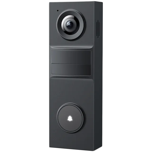 TP-Link Tapo D205 Smart Video Doorbell Mini, 1 x Tapo D205, Chime NOT included, 2K 3MP (2304x1296), 2.4GHz, 5200mAh rechargeable lithium-ion battery, 180 days battery life, Head to Toe View, Two-Way A
