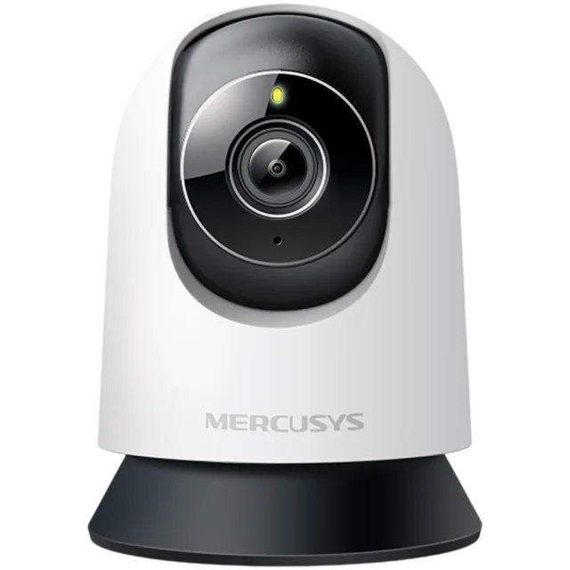 Mercusys MC230 Pan/Tilt AI Home Security Wi-Fi Camera, 3K Resolution (2880x1620), Pan and Tilt, Built-in Microphone and Speaker, 850nm IR LED and Color Night Vision, 2.4 GHz Wi-Fi, MERCUSYS APP, Pan/T