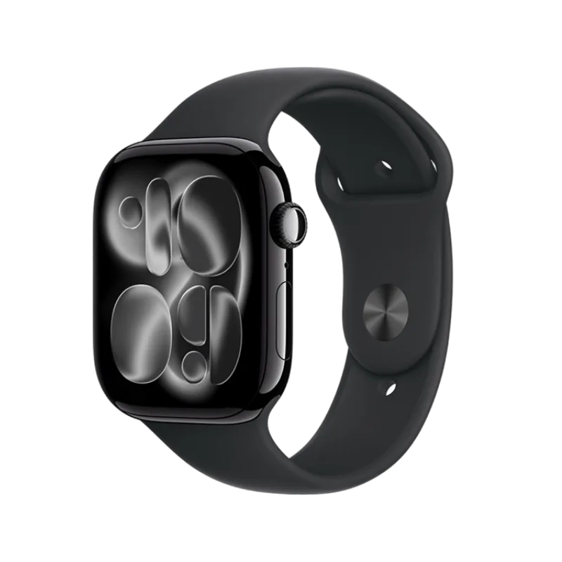 Apple Watch Series 11 GPS 46mm Jet Black Aluminium Case With Black Sport Band MEUW4 S/M