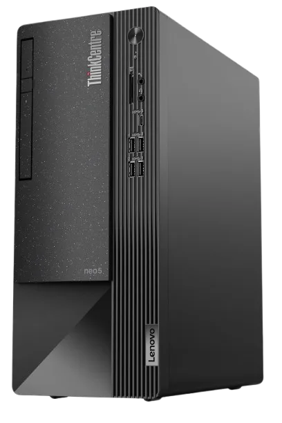 ThinkCentre NEO 50T G6, Ultra 5 225 10C, 16GB DDR5, 512GB SSD PCIe, DVD+RW, Front: 2x USB 3.2, 2x USB 2.0,1x USB 3.2-C, 3-in-1, Back: 2x USB 2.0, 2x USB 3.2, VGA,DP, HDMI, RJ45 GbE, Line Out, CIS, Spk