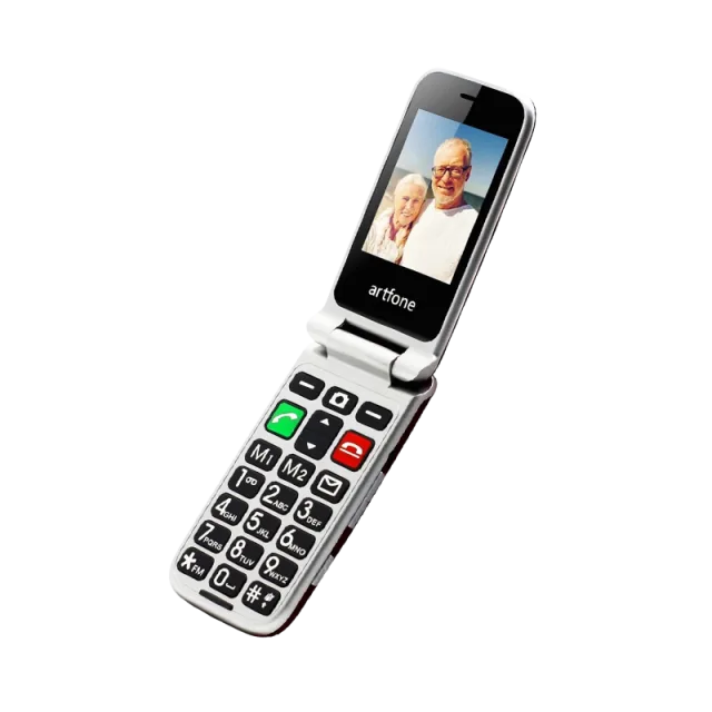 Telefon na tipke Artfone CF241A preklop Black