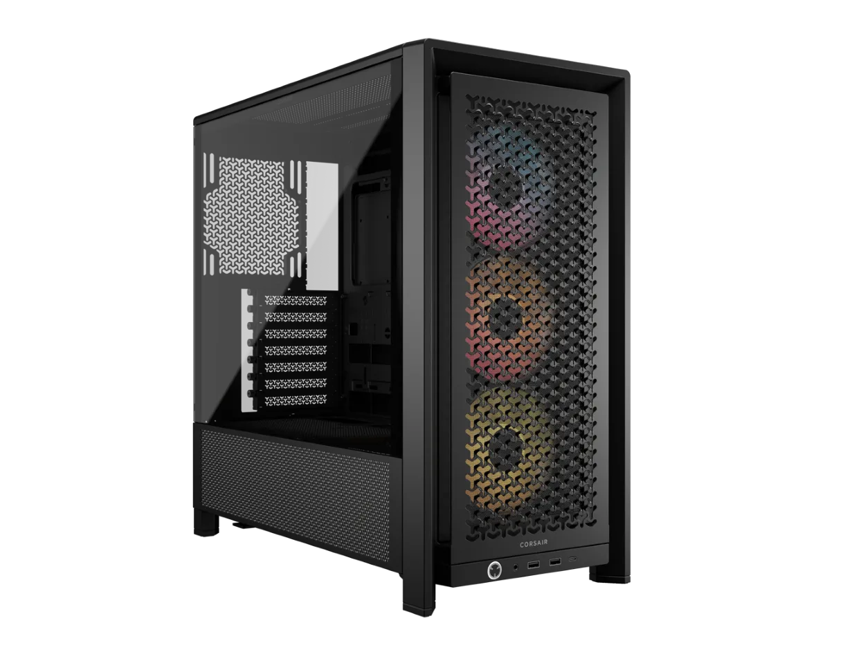 CORSAIR FRAME 4000D RS ARGB3xRS120 ARGB fans, 360mm rad170mm cooler, 430mm GPU, ATX, Black