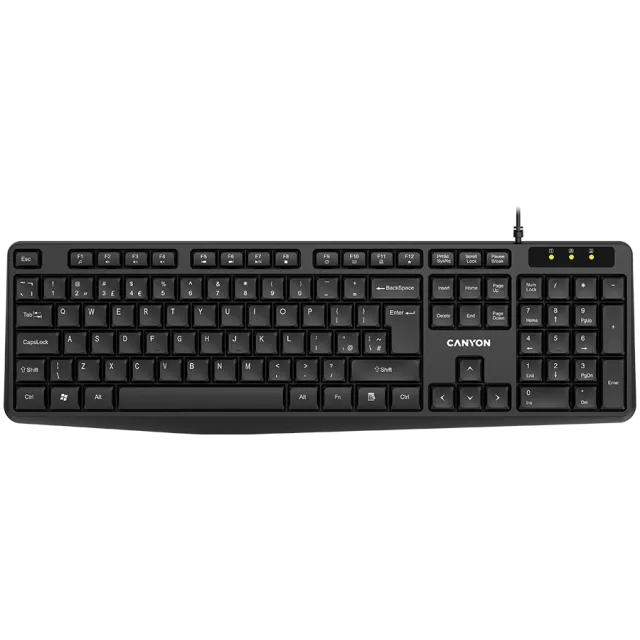 CANYON keyboard KB-1 EN/AD Wired Black