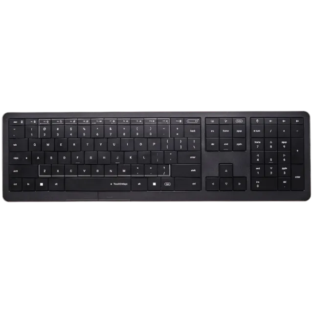 CLEVETURA CLVX 1 Touch-On-Keys AI Bežična Tipkovnica, ANSI US Windows raspored, Aluminijsko kućište, Interaktivni RGB, podrška za Windows/Linux/MacOS