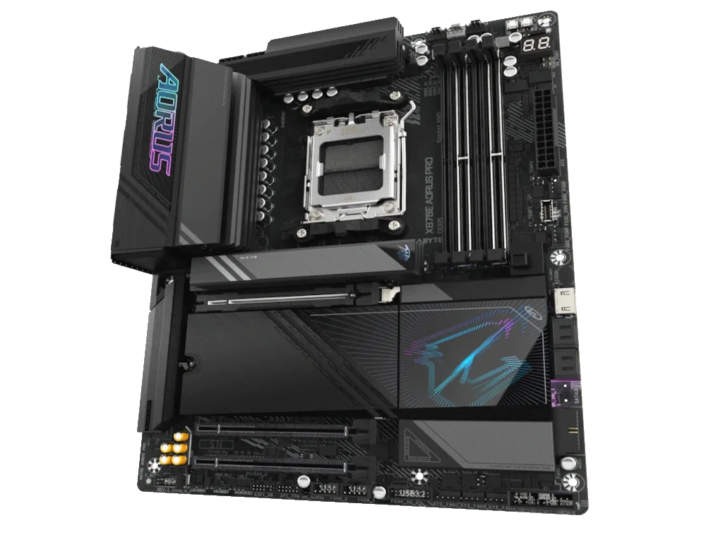 Gigabyte MB X870E AORUS PRO AM5, 4x DDR5, 4x M.2, 4xSATA 2x HDMI, 10x USB, ATX