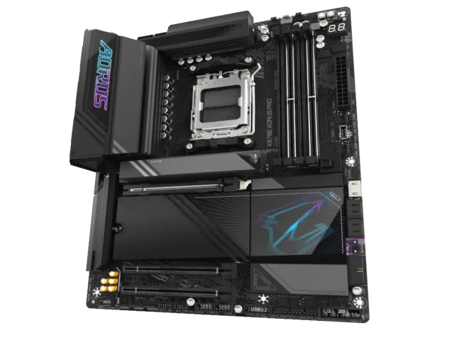 Gigabyte MB X870E AORUS PRO AM5, 4x DDR5, 4x M.2, 4xSATA 2x HDMI, 10x USB, ATX