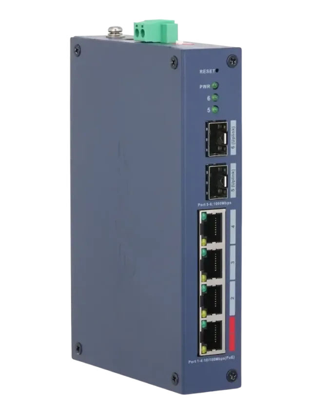 Dahua 6-Port Cloud Managed Hardened Switch with 4-Port PoE CHS4206-4ET-90