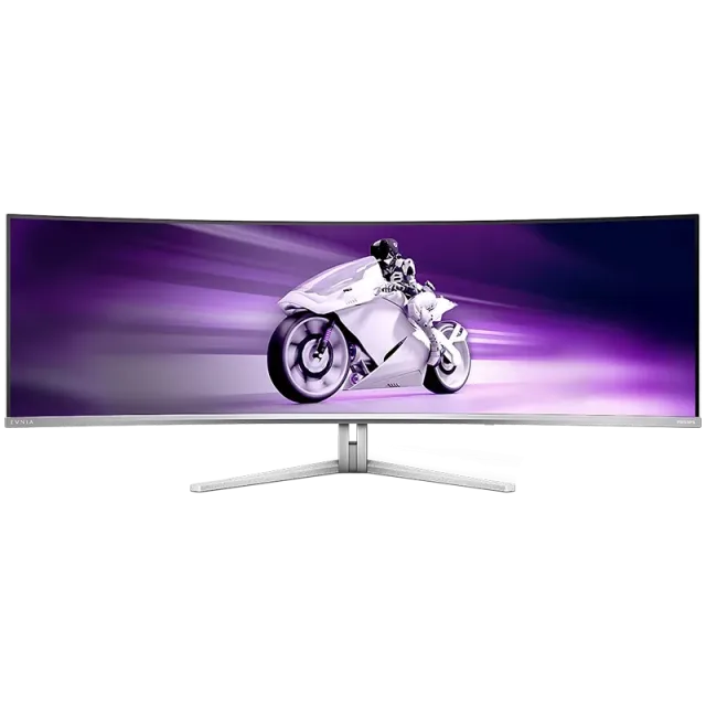 Philips Monitor Evnia 49M2C8900L/00 49" QD-OLED, 32:9, 5120x1440 (Dual QHD), 144hz 0.03ms, 250 cd/m² (typical), 1,500,000:1, 2x HDMI 2.1, DisplayPort 1.4, USB-C (90W), 4x USB 3.2, Speakers (2x 7.5W tw