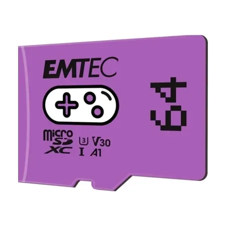 Emtec MicroSD Gaming Purple Memory Card 64GB A1 Class10