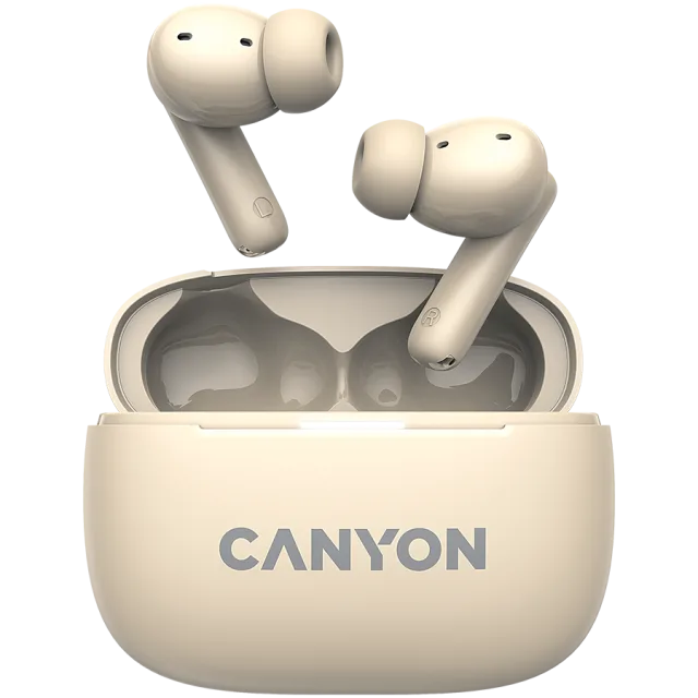 CANYON headset OnGo TWS-10 ANC+ENC Beige