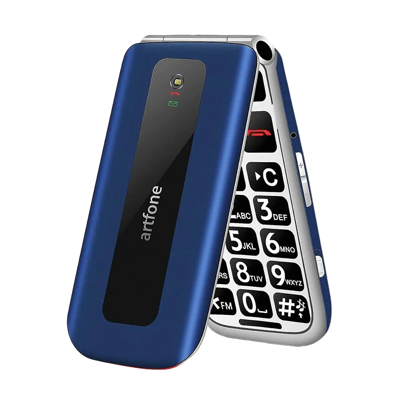 Telefon na tipke Artfone F20 preklop Blue