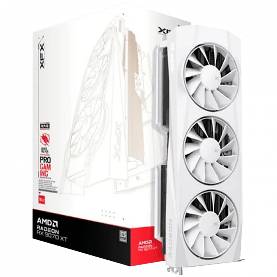 XFX Quicksilver AMD Radeon RX 9070XT White 16GB GDDR6 256-bit HDMI 3xDP