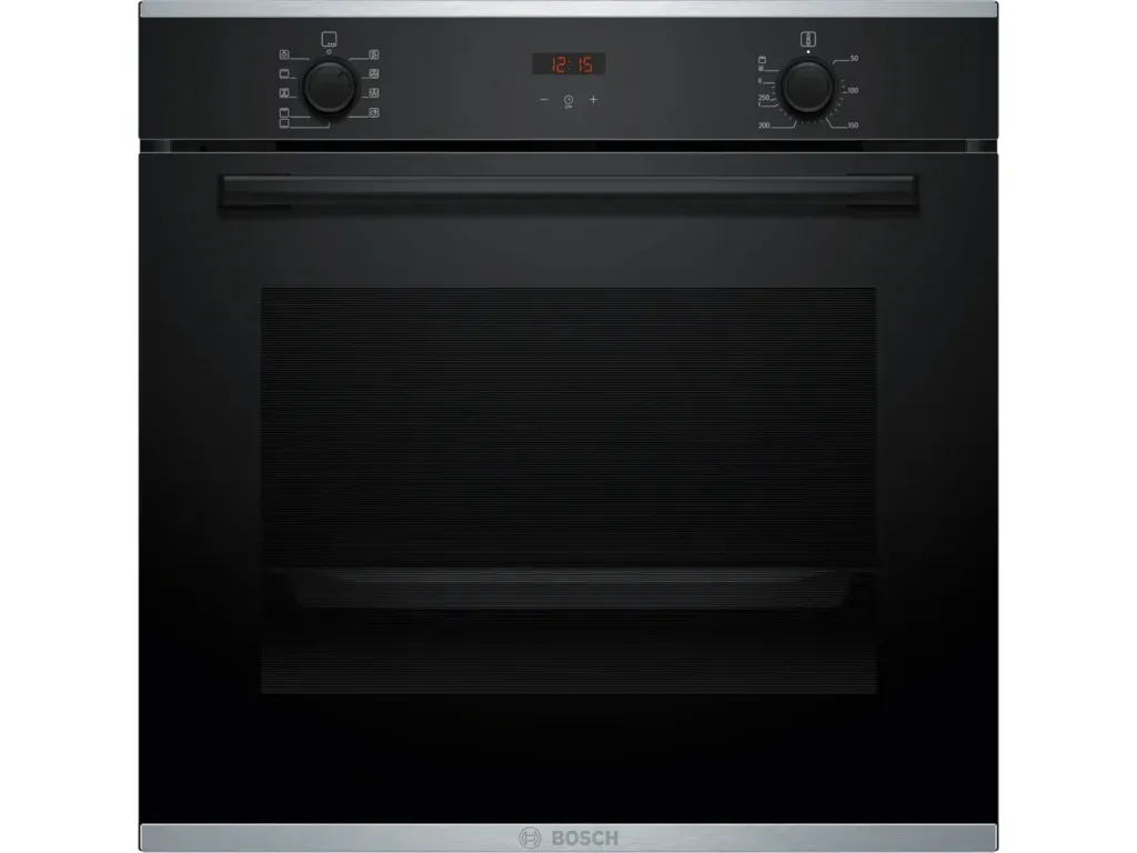 BOSCH pećnica  Serie 4| CRNA A, EcoClean,71L,7 programaTeleskopska vodilica,3D vrući zrak