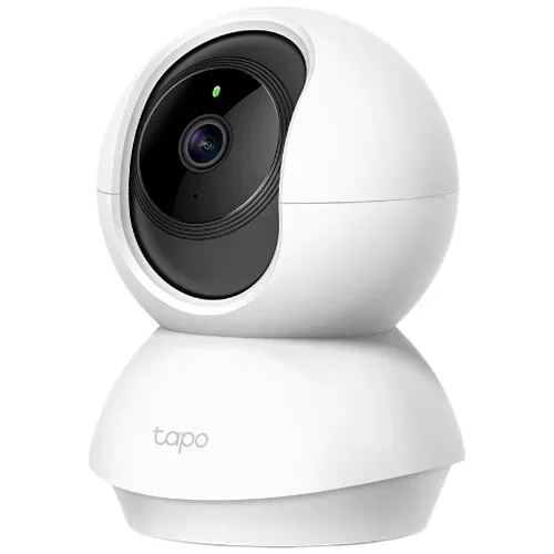 TP-Link Tapo C210 Pan/Tilt Home Security Wi-Fi Camera 3MP (2304x1296),2.4 GHz, Horizontal 360º, Pan/Tilt, Motion Detection/Notifications, Sound/Light Alarm, Remote Control, Two-Way Audio, Voice Contro