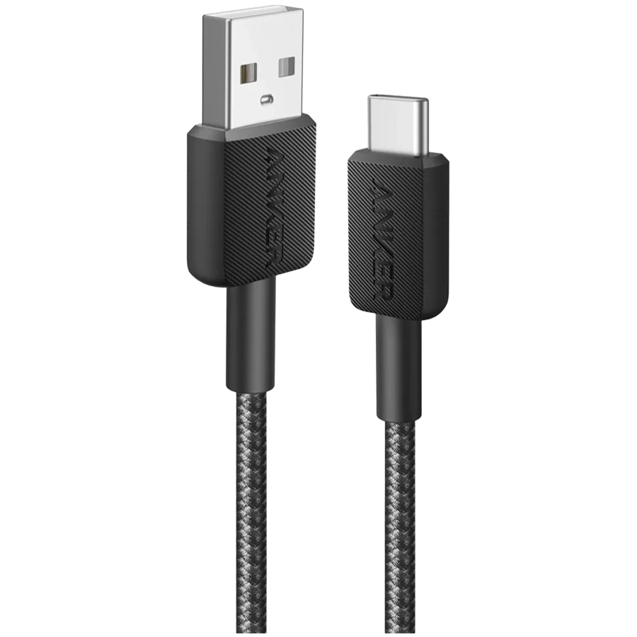 Anker 322 USB-A to USB-C Cable 90 cm Braided Black