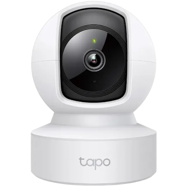 TP-Link Tapo C212 Pan/Tilt Home Security Wi-Fi Camera, 2K (2304x1296), 2.4 GHz, Horizontal 360º, 1 × Ethernet Port, Pan/Tilt, Smart AI Detection and Notifications (motion, people), Motion Tracking, So