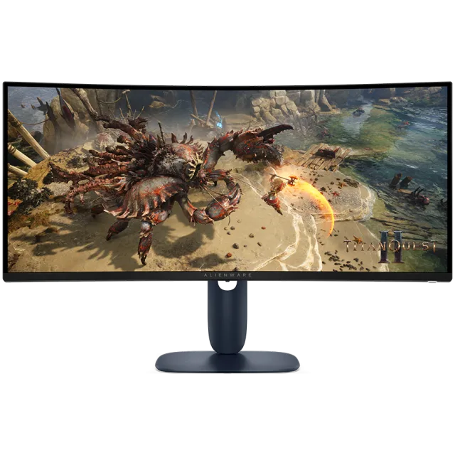 Monitor Alienware 34 Gaming AW3425DWM Curved, 3440x1440, WQHD, 180Hz, VA Antiglare, 21:9, 3000:1, 400 cd/m2, AMD FreeSync+ VESA, 4ms/2ms/1ms, 178/178, DP, 2xHDMI, 2xUSB-A, USB-B, Tilt, Pivot, Height A