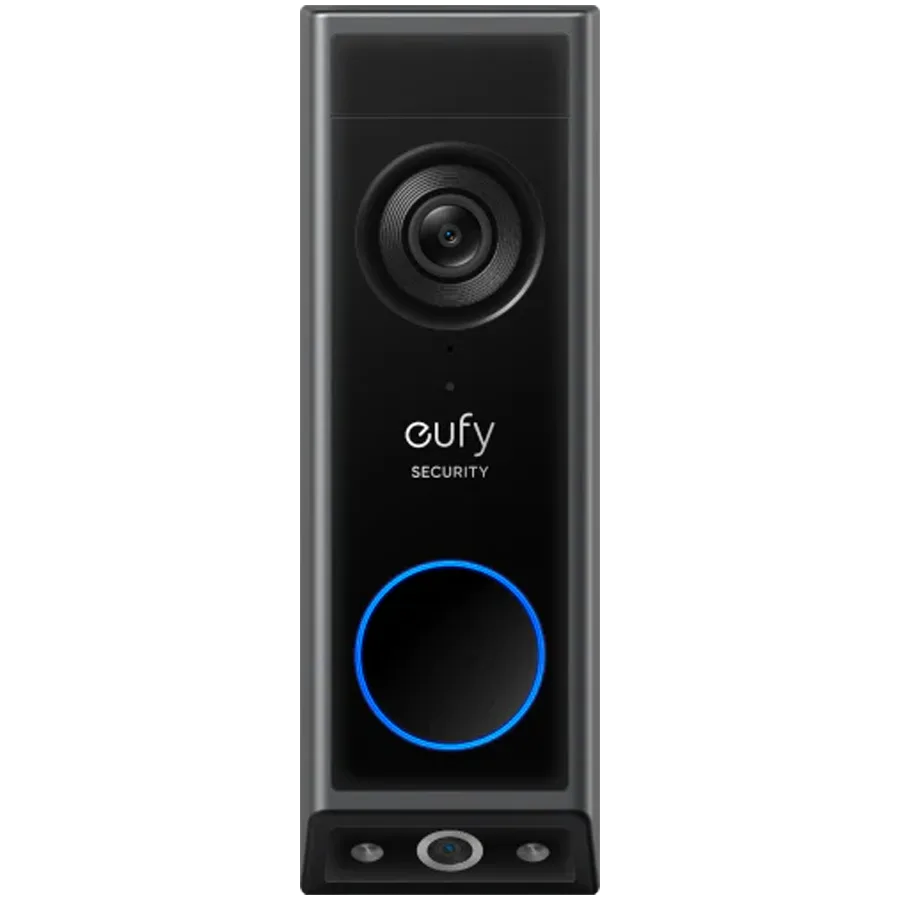 Anker, eufy Video Doorbell E340 With Chime Black, 2 Cameras, 2K, FHD
