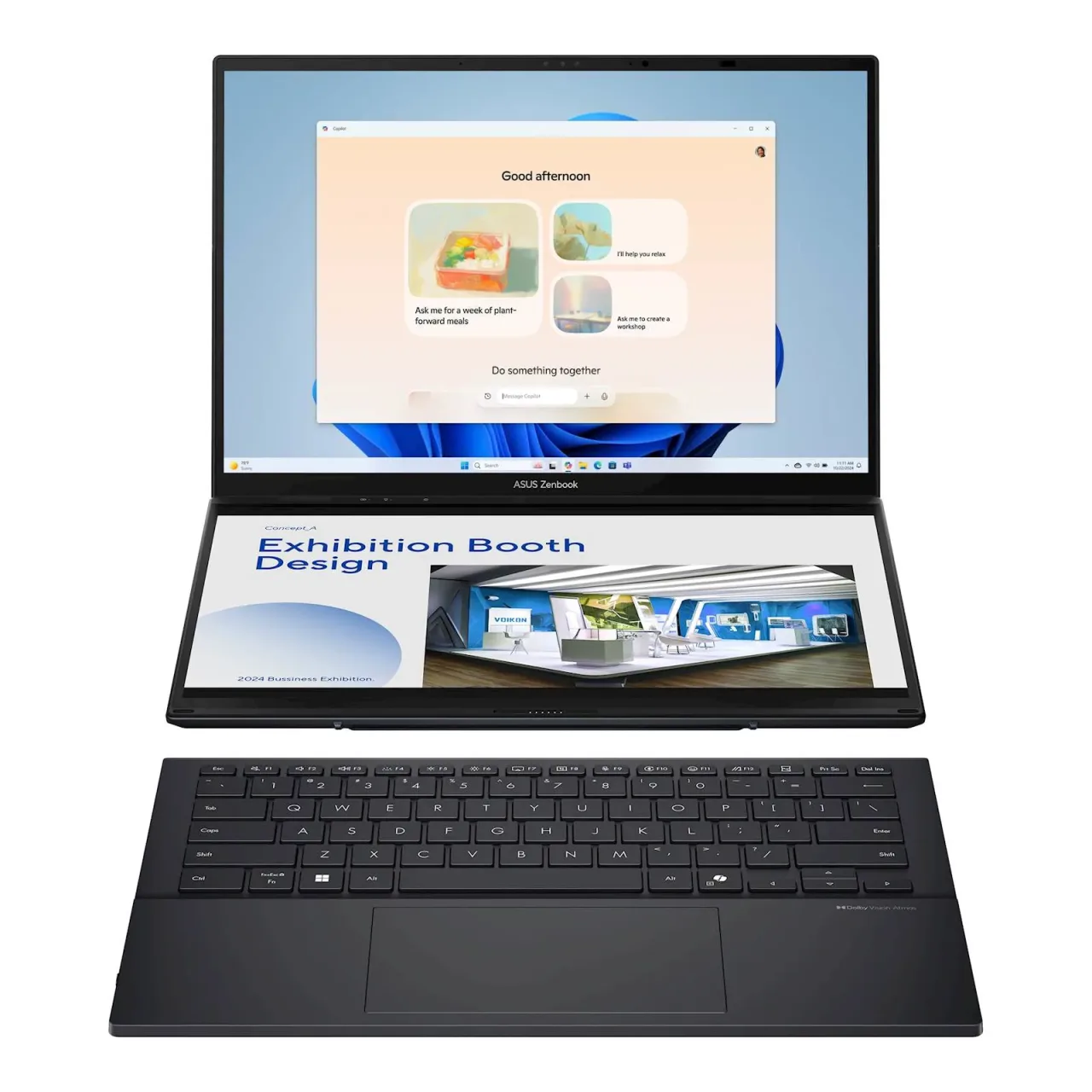 Laptop ASUS Zenbook Duo14 UX8406CA-QL041W 14"FHD+ OLED TOUCH U9-285H 16C/16T 32GB DDR5 s1TB W11p 2Y