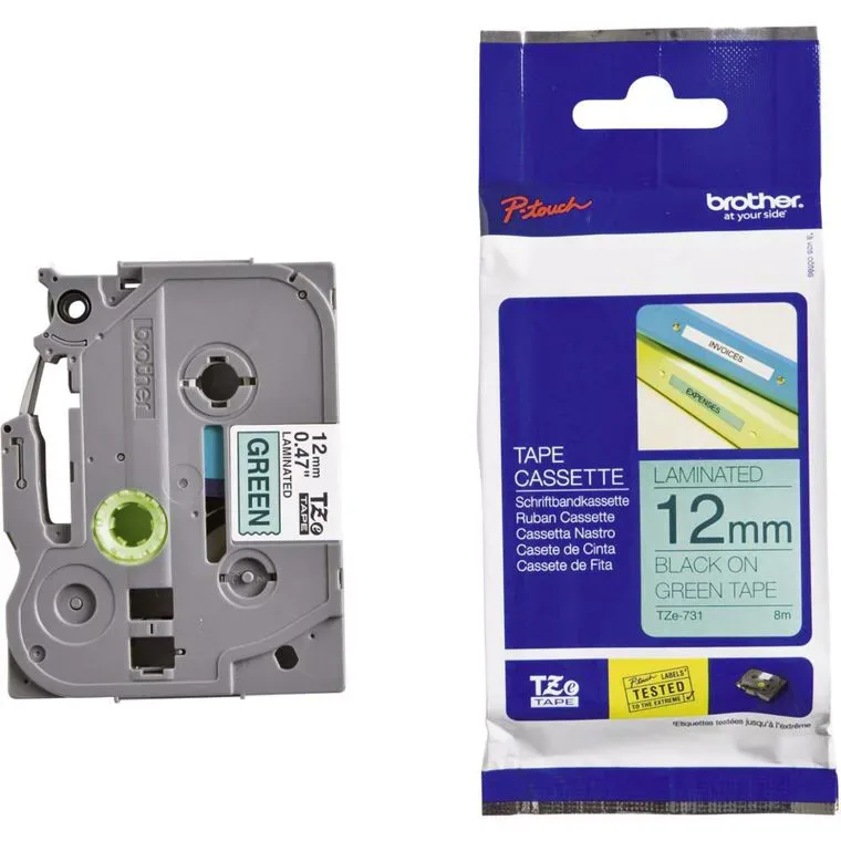 POT PAP BRO TRAKA TZE731 12mm crno na zeleno