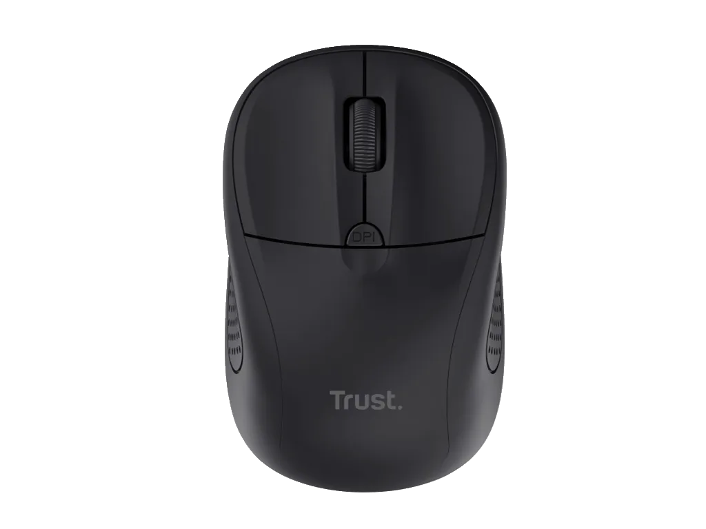 Trust Primo wireless miš, crni 1000-1600 dpi, optički, 4 tipke, USB, 6m wls range