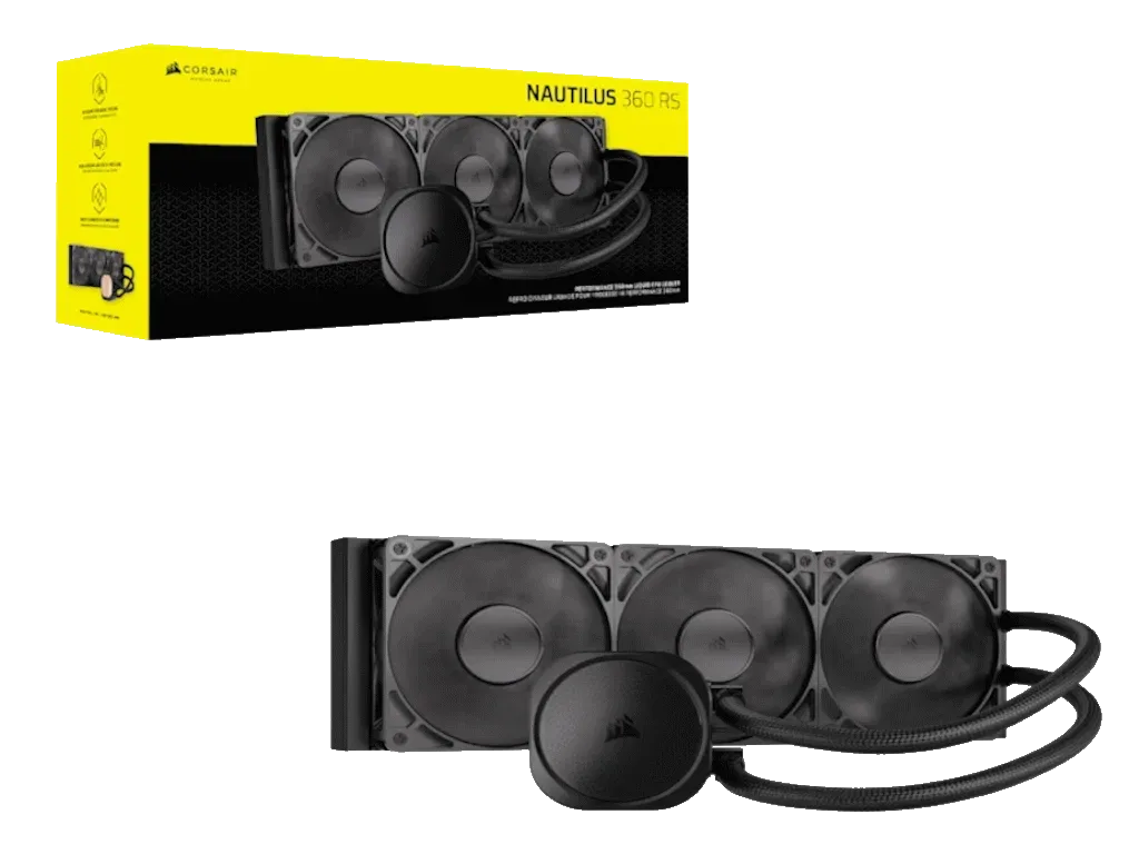 CORSAIR NAUTILUS 360 RS AIO Liquid CPU Cooler, 1851, 1700 AM5, AM4