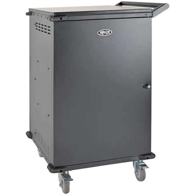 Eaton Tripplite Multi-Device Charging Cart, 36 AC Outlets, Chromebooks and Laptops, 230V, Schuko Black, 2yr warranty
